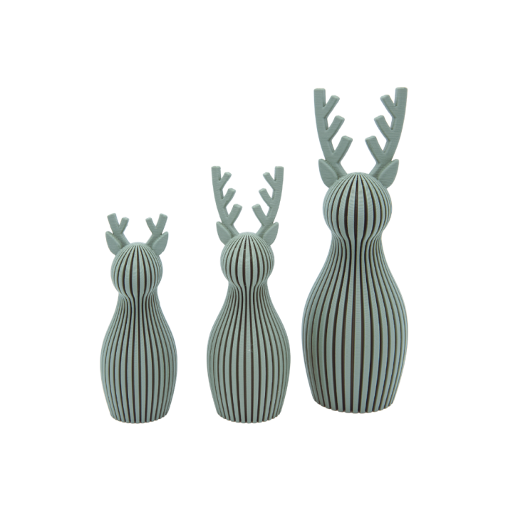 Rennes de Noël - Famille - Vert Muted