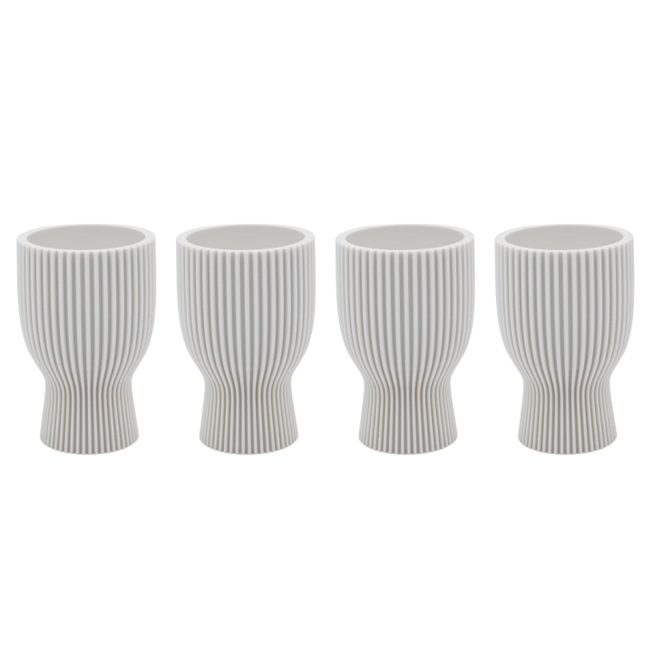 Pack de 4 coquetiers - Blanc d'Os