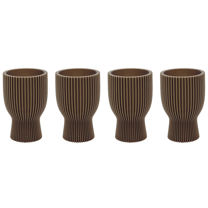 Pack de 4 coquetiers - Bronze